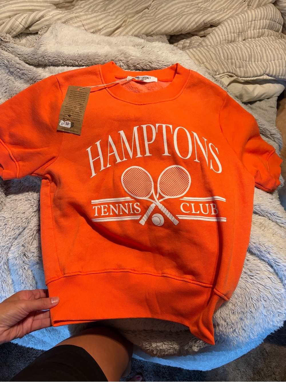 Tennis Club Orange Sweatshirt